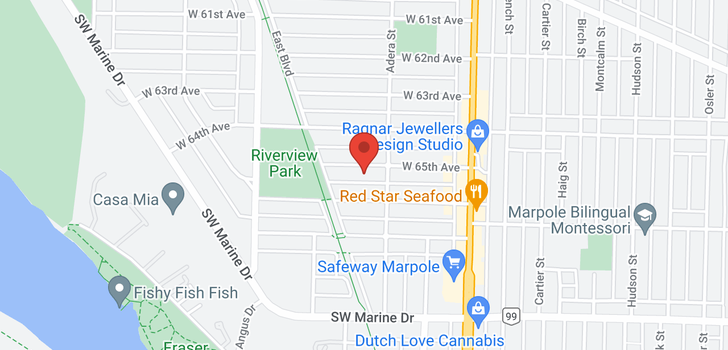 map of 1642 W 65TH AVENUE